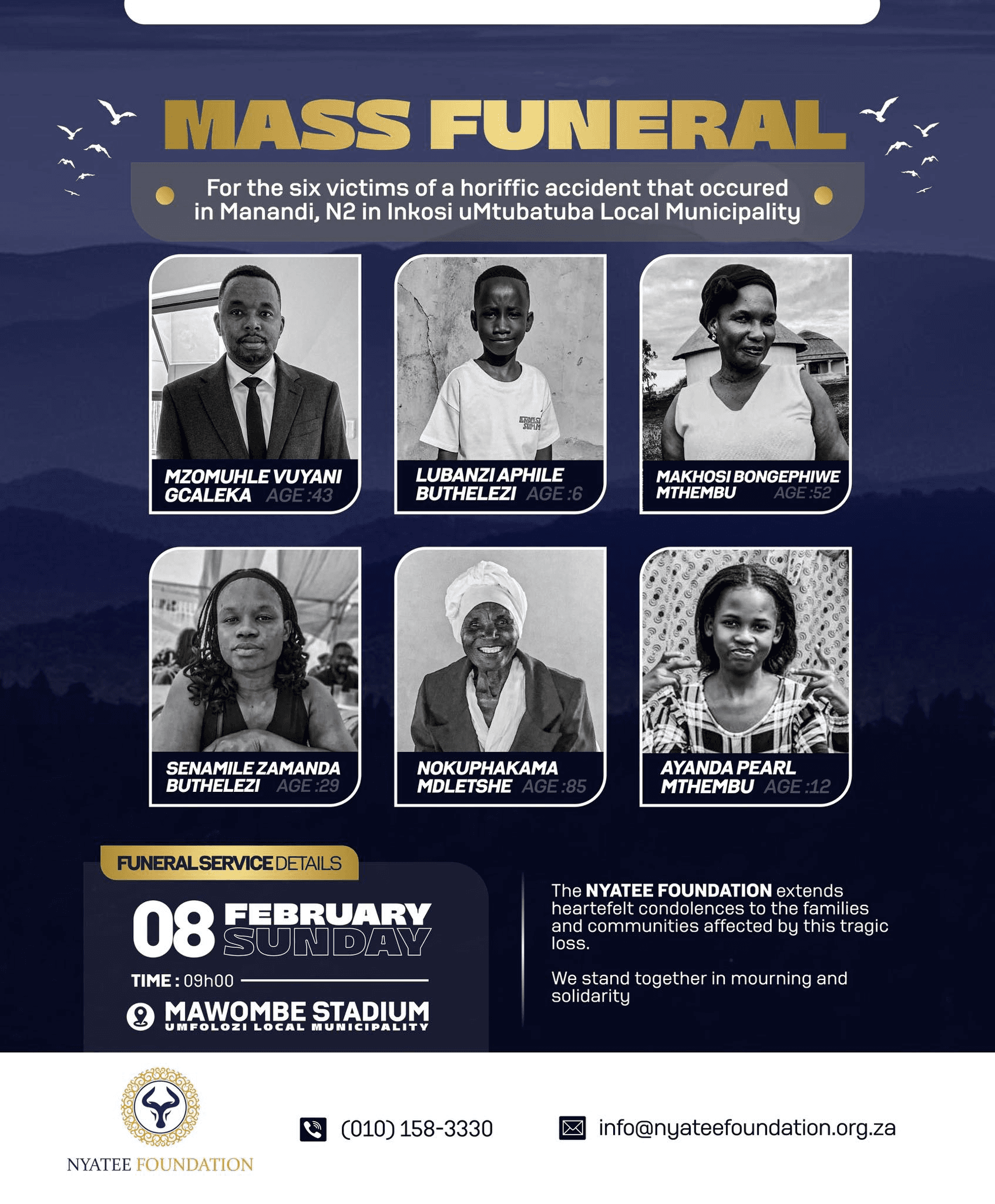Nyatee Foundation extends condolences after tragic N2 road crash in Mtubatuba